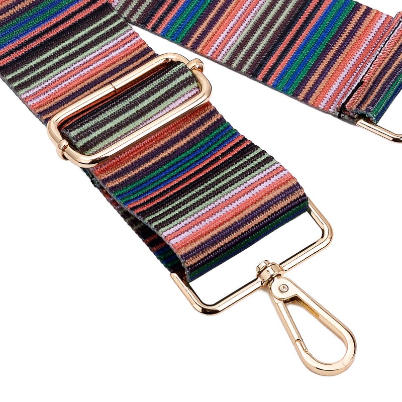 ZOOEASS Wide Shoulder Strap Adjustable Replacement Belt Crossbody Canvas Bag Handbag (wide:1.97"(5CM) Color bar) - Image 3